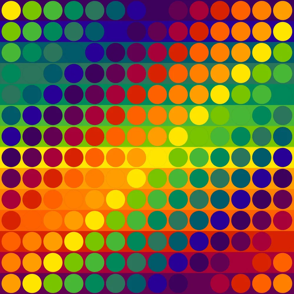 石版画 Le Parc - Color Secuencia 8