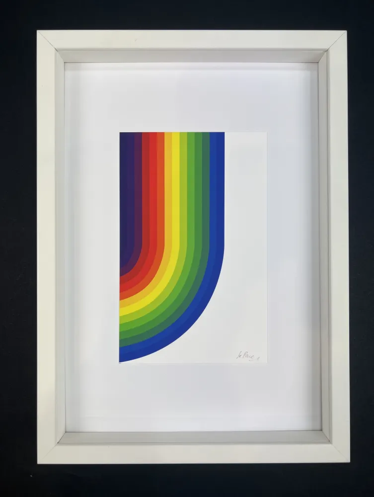 无技术 Le Parc - Julio Le Parc ( 1928 ) – Stencil on paper – Unique work