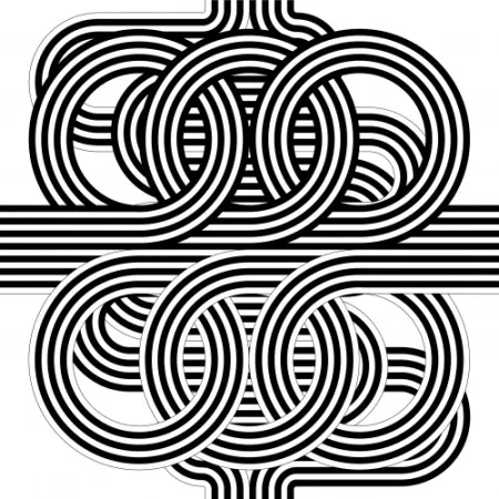 石版画 Le Parc - Larga marcha, 4 bifurcaciones, 11