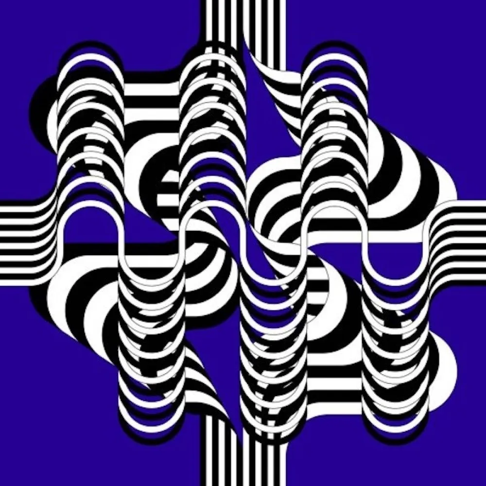 石版画 Le Parc - Larga marcha, 4 bifurcaciones  