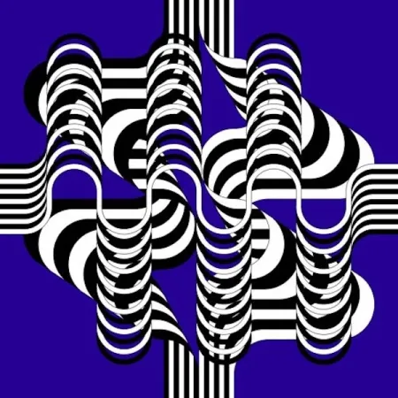 石版画 Le Parc - Larga marcha, 4 bifurcaciones  