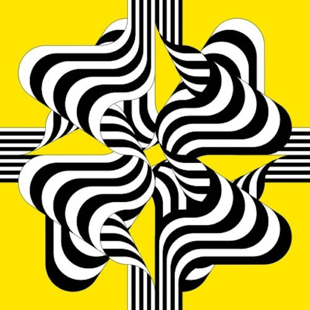 石版画 Le Parc - Larga marcha, 4 bifurcaciones 