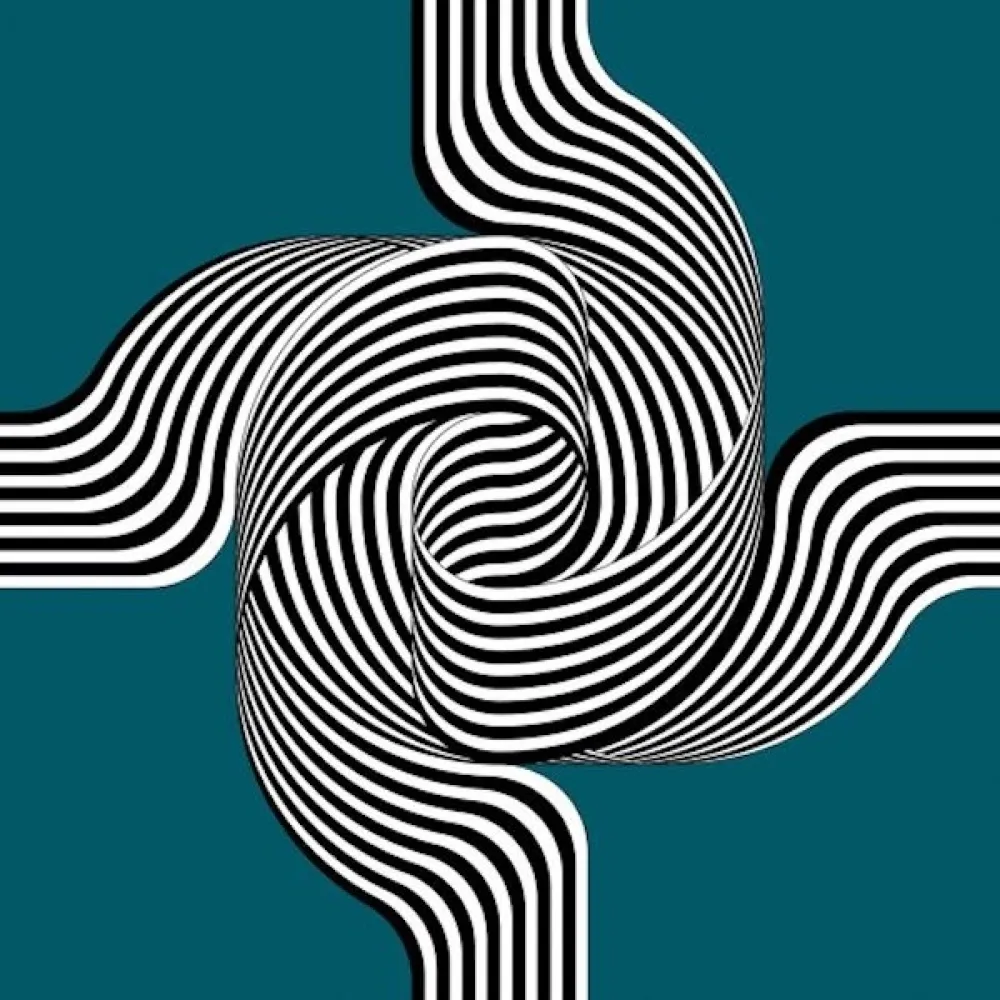 石版画 Le Parc - Larga marcha, 4 bifurcaciones  