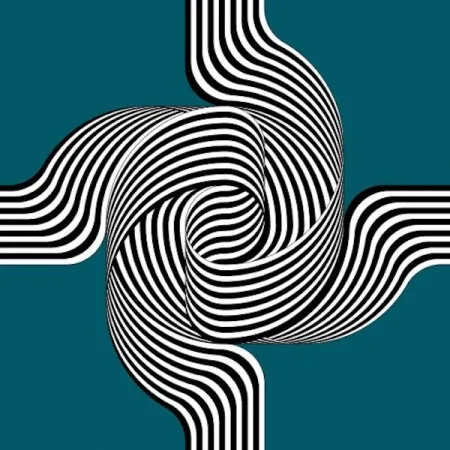 石版画 Le Parc - Larga marcha, 4 bifurcaciones  