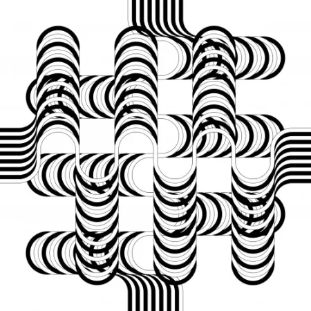 石版画 Le Parc - Larga marcha, 4 bifurcaciones, 12