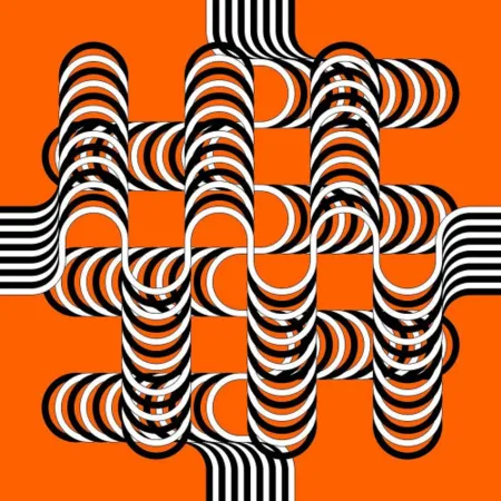 石版画 Le Parc - Larga marcha, 4 bifurcaciones, 12