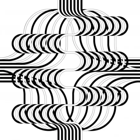 石版画 Le Parc - Larga marcha, 4 bifurcaciones, 13