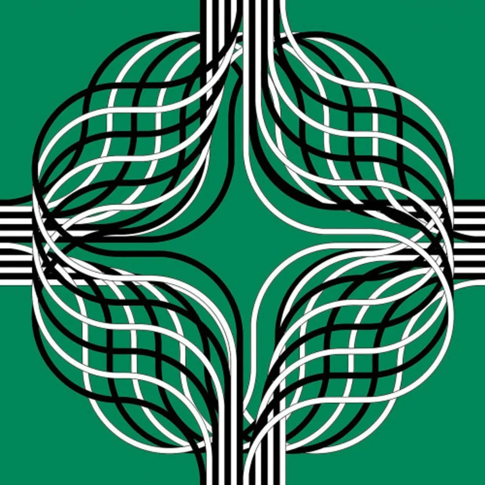 石版画 Le Parc - Larga marcha, 4 bifurcaciones, 4