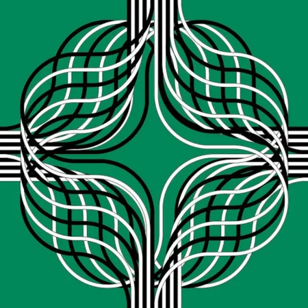 石版画 Le Parc - Larga marcha, 4 bifurcaciones, 4