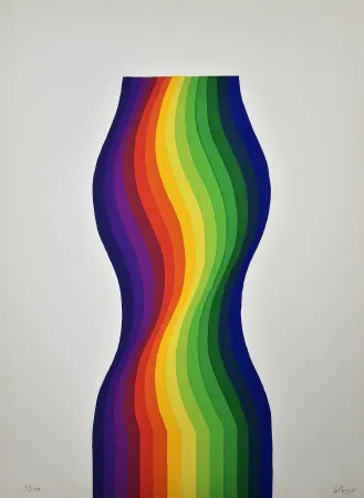石版画 Le Parc - Movimiento Cinético En Varios Colores