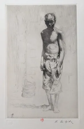 版画 Le Riche - Mendiant Chinois