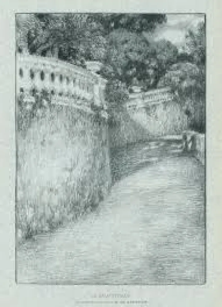 石版画 Le Sidaner - La balustrade