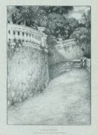 石版画 Le Sidaner - La balustrade