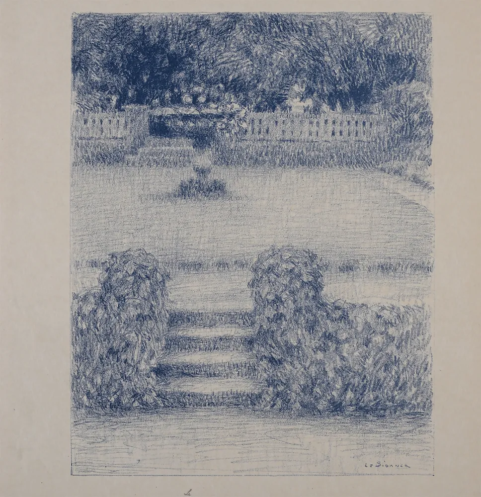 石版画 Le Sidaner - Le Perron