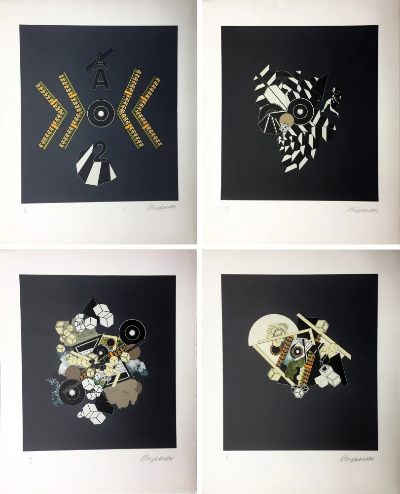 石版画 Le Yaouanc - ALBUM 1101 : 10 LITHOGRAPHIES ORIGINALES SIGNÉES (1970).