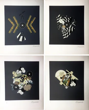 石版画 Le Yaouanc - ALBUM 1101 : 10 LITHOGRAPHIES ORIGINALES SIGNÉES (1970).