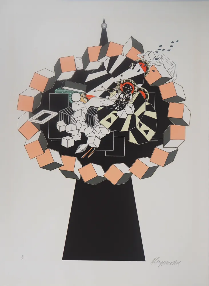 石版画 Le Yaouanc - Korkozégone