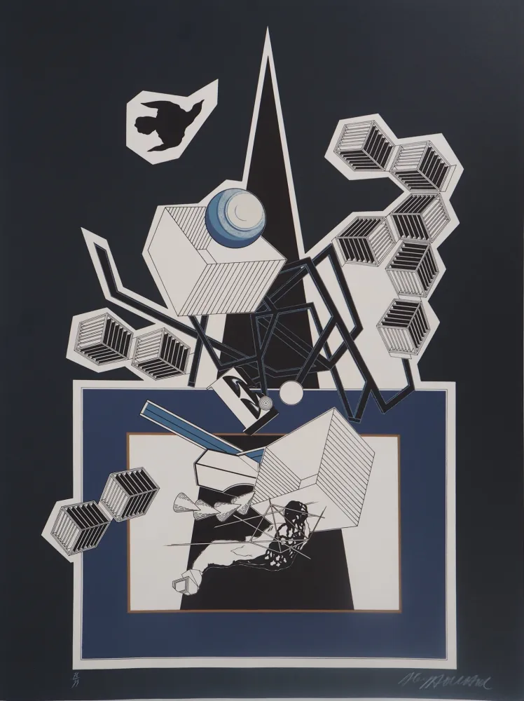 石版画 Le Yaouanc - La neuvième maison