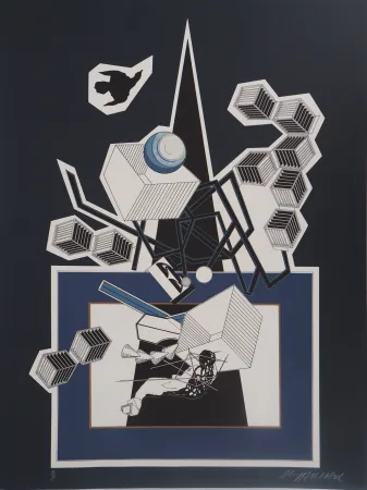 石版画 Le Yaouanc - La neuvième maison