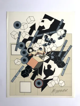 石版画 Le Yaouanc - L'air (L'oeuvre des hommes IV)