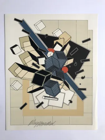 石版画 Le Yaouanc - L'eau (L'oeuvre des hommes I)