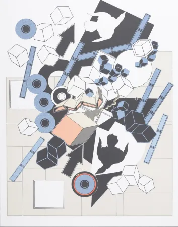 石版画 Le Yaouanc - L'œuvre des Hommes : l'Air