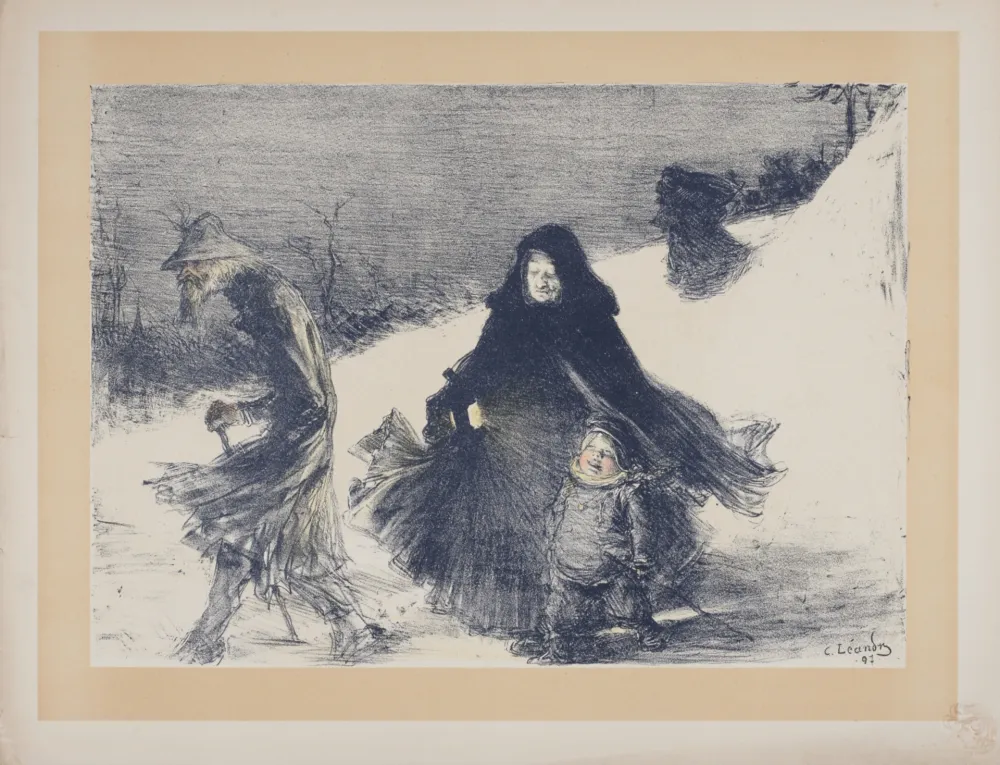 石版画 Léandre - Noël, 1897