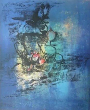 石版画 Lebadang - Nenuphars 