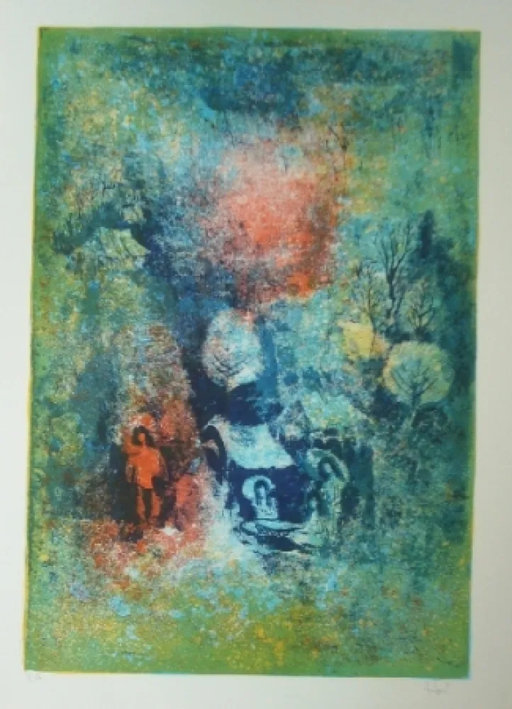 石版画 Lebadang - Personnage