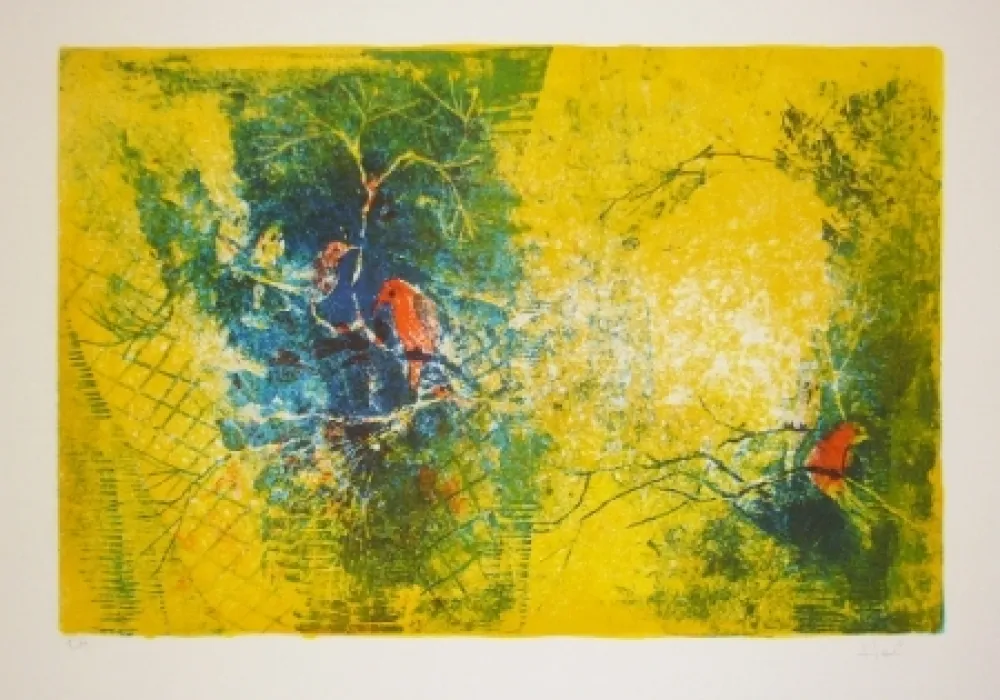 石版画 Lebadang - Volière