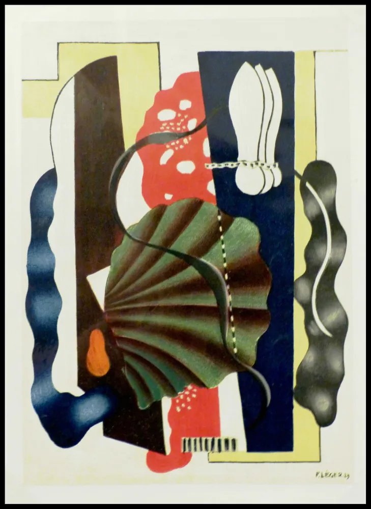 石版画 Léger (After) - COMPOSITION AU COQUILLAGE