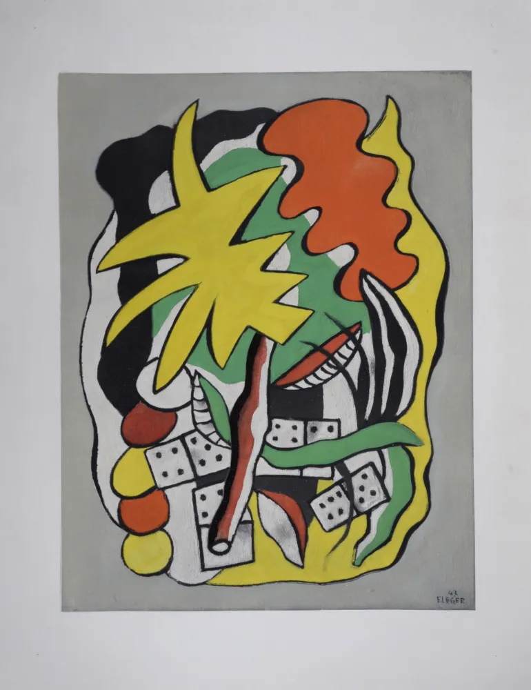 无技术 Léger (After) - Composition aux dominos, circa 1950.