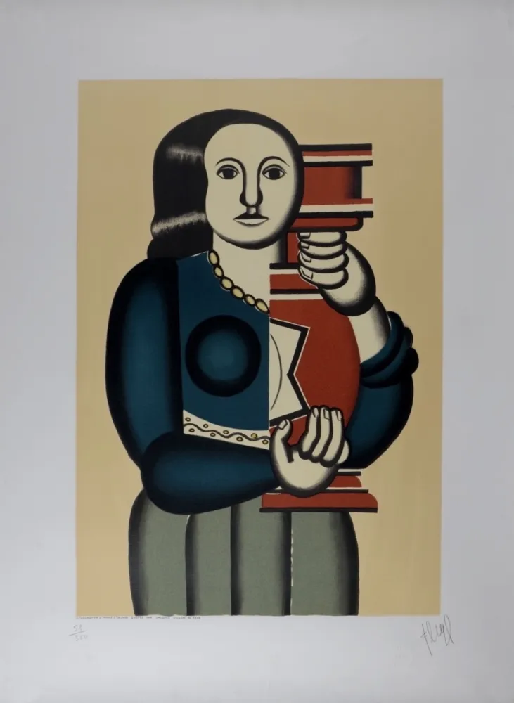 石版画 Léger (After) - Femme à la Cruche, c.1950