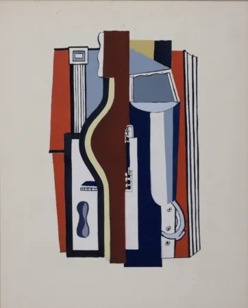 镂版印刷 Léger (After) - Instruments de musique