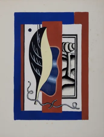 镂版印刷 Léger (After) - La Feuille jaune