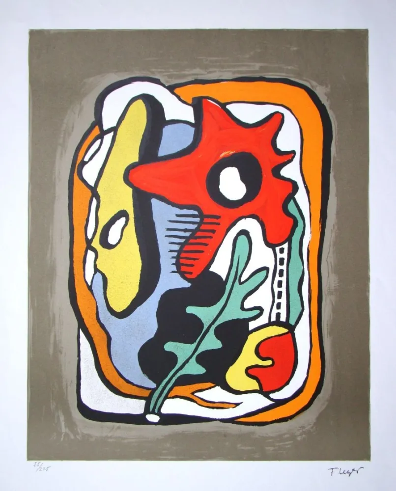 石版画 Leger - Composition