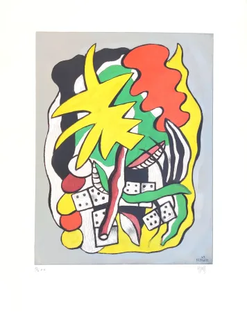 镂版印刷 Leger - Composition aux dominos 