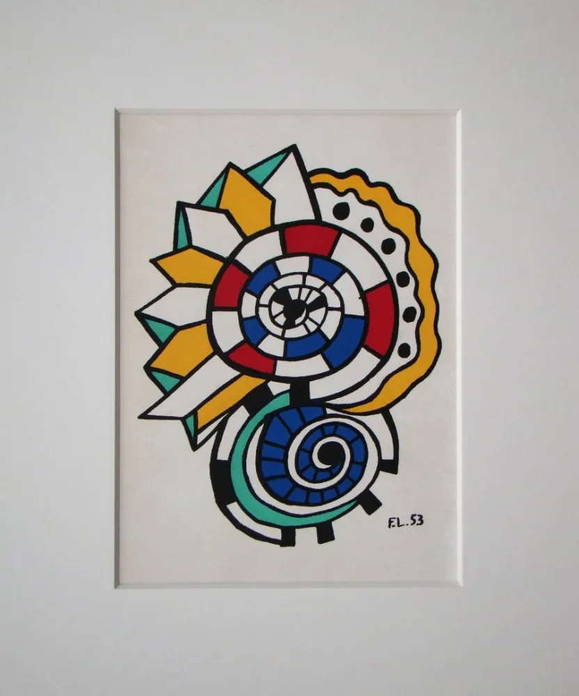 石版画 Leger - Escargot, 1953