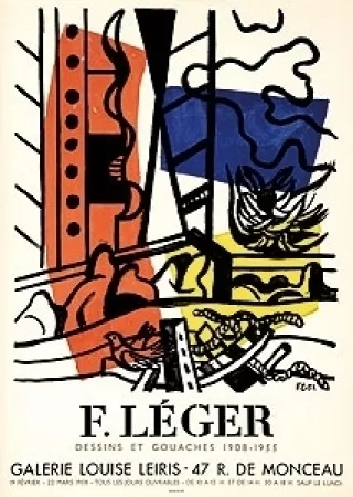 石版画 Leger - Exposition Louise Leiris 1958