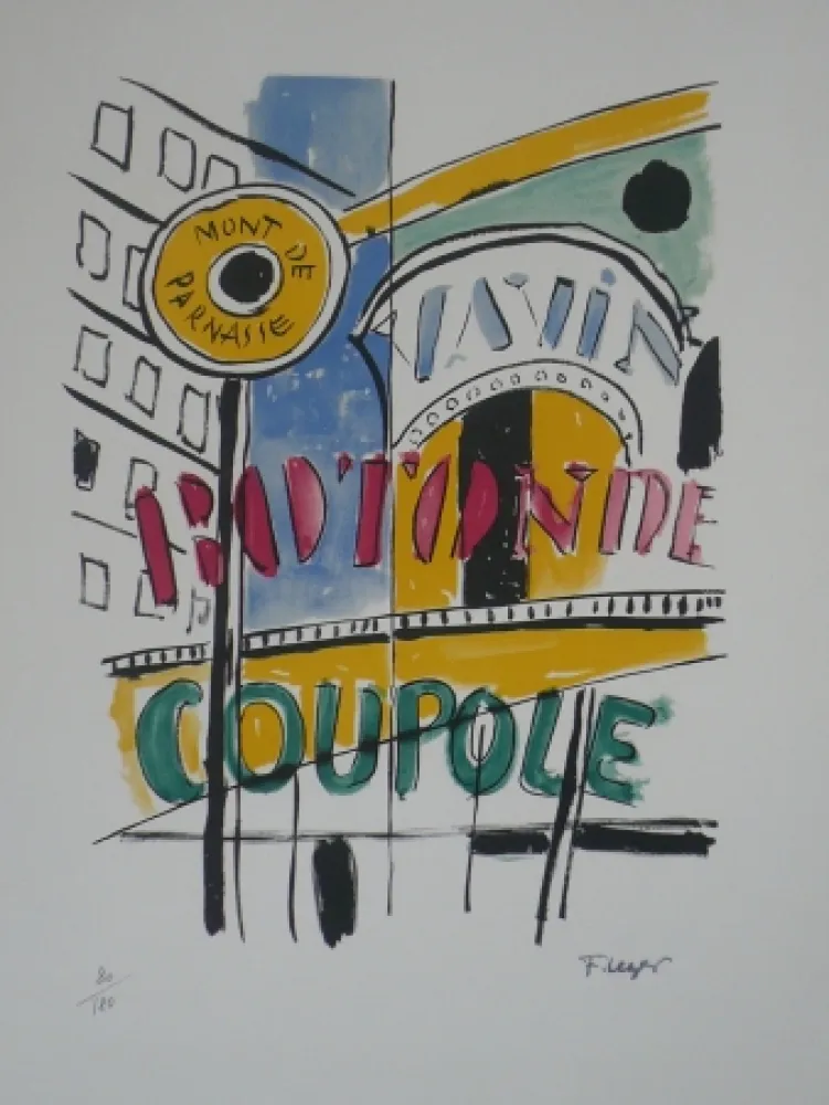 石版画 Leger - La Coupole