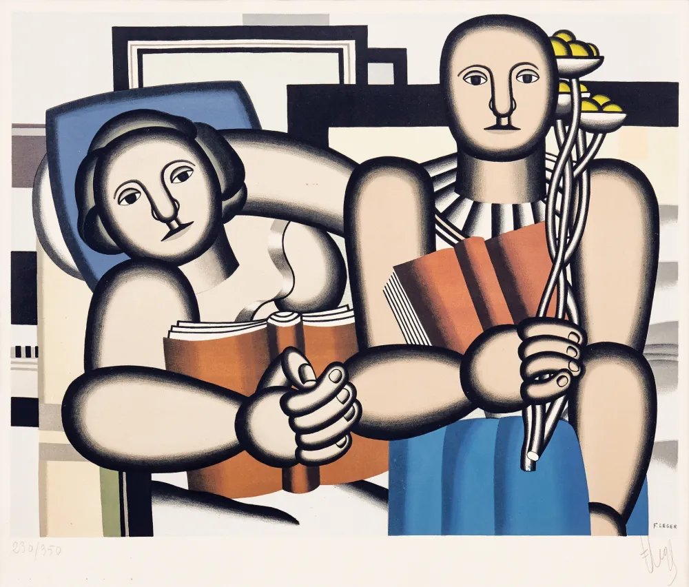 石版画 Leger -  La Lecture (The Reader)