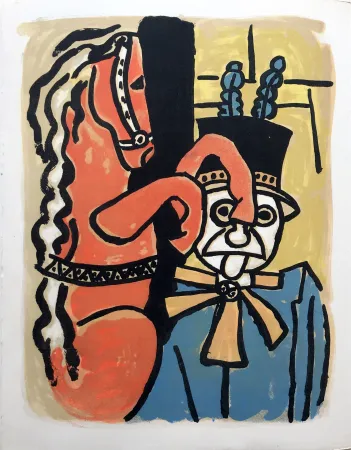 石版画 Leger - LA PARADE EQUESTRE I (CIRQUE. 1950)