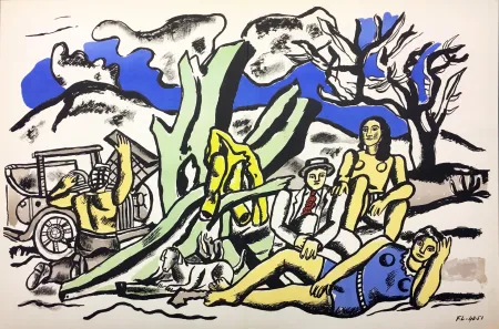 石版画 Leger - LA PARTIE DE CAMPAGNE (1951-1953)