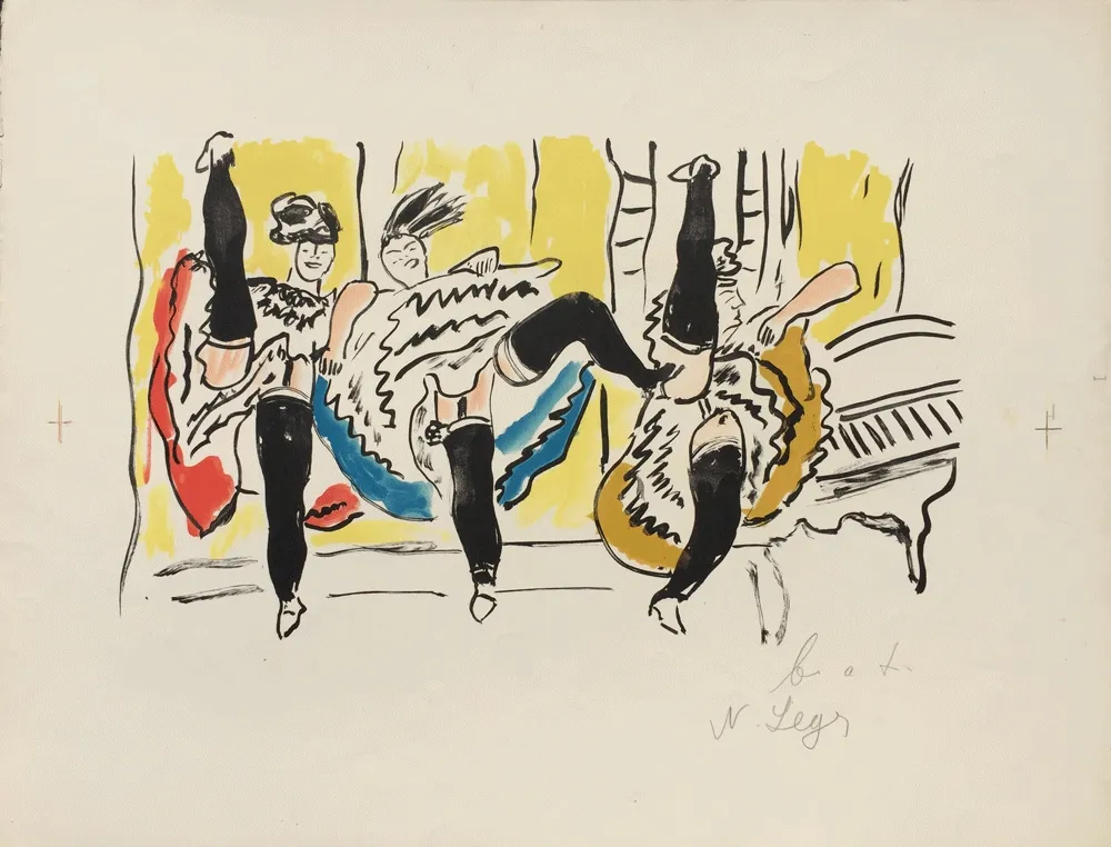 石版画 Leger - Le French Cancan – La Ville Series