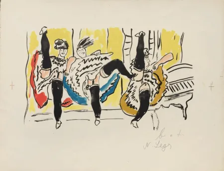 石版画 Leger - Le French Cancan – La Ville Series
