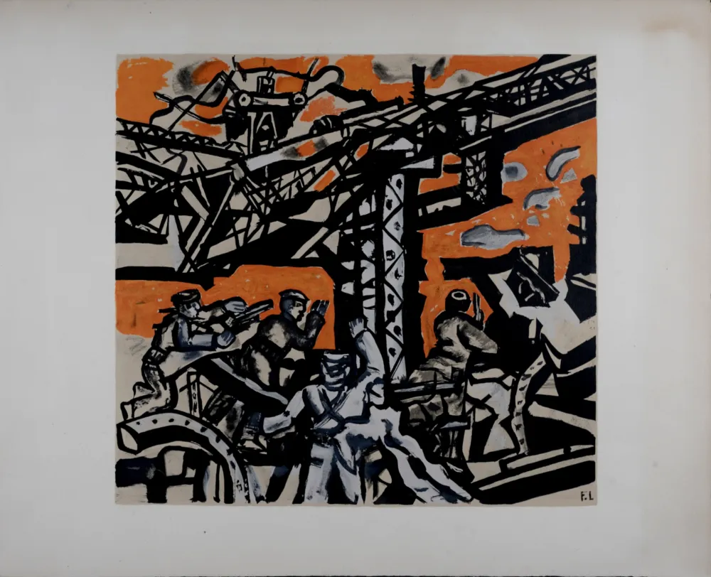 石版画 Leger - Les constructeurs, c. 1955