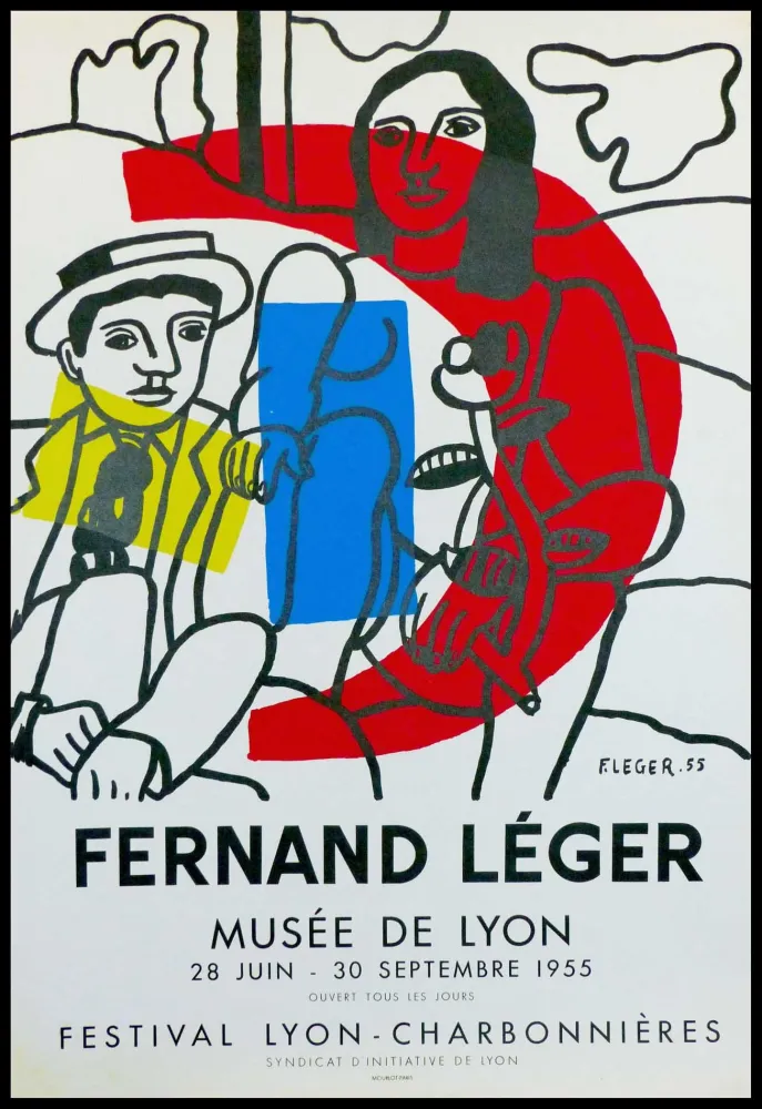 石版画 Leger - MUSEE DE LYON - FESTIVAL LYON CHARBONNIERES