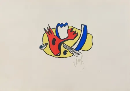 石版画 Leger - Nature morte 