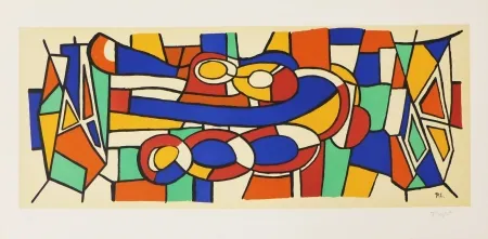 石版画 Leger - Sans titre - Etude de fresque