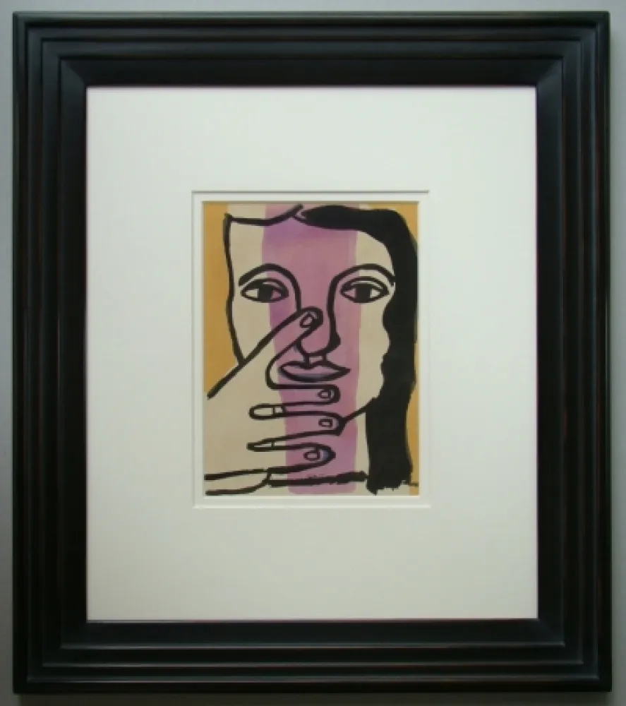 镂版印刷 Leger - Tête de femme